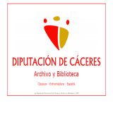 ab.dip-caceres.org - Diputación de cáceres biblioteca extremeña fondos del archivo catálogo historia