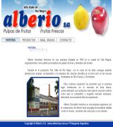 www.alberiosa.com.ar - Empresa dedicada a la elaboración de pulpas concentradas y frutas frescas en su mayoría membrillo
