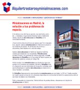 www.alquilertrasterosyminialmacenes.com - Alquila los mini almacenes de globalbox en la comunidad de madrid no almacenes más archivos libera espacio en tu zona de trabajo nuestros mini almace