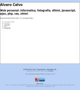 www.alvaro-calvo.com - Desarrollo de aplicaciones web usando estandares w3c xhtml css javascript ajax php mysql xml y todo lo que necesites relacionado con internet