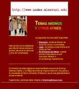 www.andes.missouri.edu - Sitio web dedicado a la provincia de jauja, que ofrece recuerdos, imágenes, música, noticias y proyectos. la web contiene también presentación, no