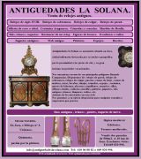 www.antiguedadeslasolana.com - Venta de todo tipo antigüedades especialistas en relojes antiguos relojes del siglo xviii de calamina de pared y de sobremesa