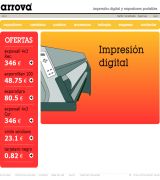 www.arrova.es - Dedicada al área de servicios que cubre la impresión digital rotulación y sistemas de acabado soluciones para ferias y exposiciones estructuras y s