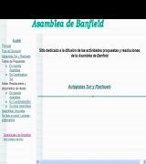 www.asambleabanfield.250x.com - Difunde las actividades, propuestas y resoluciones de la asamblea de banfield, una organización de ciudadanos autoconvocados para enfrentar la crisis