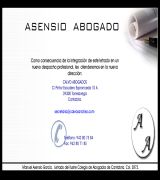 www.asensioabogado.com - Pongase en nuestras manos seriedad y resultados