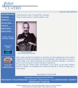 astorcuatro.rv2000.com.ar - Grupos de tango el sitio de astor cuatro grupos de tango que ejecutan música de piazzolla grabaciones y actuaciones temas de piazzolla