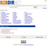 www.b2bdir.net - Directorio web organizado en multiples categorías de sitios de españa