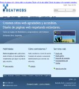 www.beatwebs.com.ar - Diseño de páginas web respetando estándares administrador de contenidos estadísticas propias hosting diseño gráfico y seo