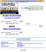 www.buscalendarios.orgfree.com - Buscador y directorio orientado al coleccionismo de calendarios de bolsillo