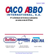 cacoabbo.com - Distribuidor para latinoamérica de productos de ferretería e iluminación.
