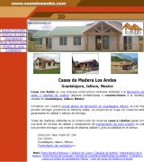 www.casaslosandes.com - Empresa constructora mexicana dedicada a la fabricación de casas y cabañas de madera.