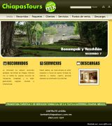 www.chiapastours.com.mx - Diseño y venta de paquetes y planes turísticos.