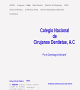 www.colegionacionaldecirujanosdentistas.org - Incorporado a la asociación dental mexicana.