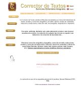 www.correctordetextos.com - Servicios de redacción revisión y corrección de textos a particulares y empresas edición y maquetación de publicaciones analógicas y digitales t