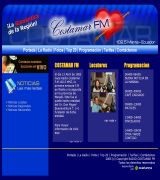 www.costamarfm.com - Datos sobre la radio, programación, reseña de sus locutores y la programación.