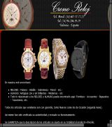 www.cronoreloj.com - Empresa dedicada a la comercialización de relojes de pulsera bolsillo alhajas restauraciones servicio de relojería