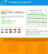 www.cuandoenelmundo.com - Horas y fechas en el mundo calendarios de todos los años y meses con días festivos varias opciones de configuración calendarios para imprimir reloj