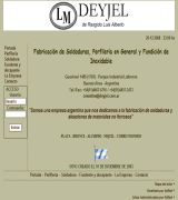 www.deyjel.com.ar - Fábrica de soldadura aleaciones especiales perfilería fundentes decapantes perfilería y forja