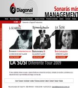 www.diagonalproducciones.com - Empresa dedicada al management y contratación de artistas