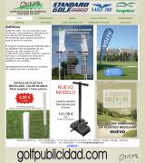 www.diseymagolf.com - Equipamiento para campos de golf como banderas personalizadas mastiles vasos rastrillos aireadores manuales alfombras de practicasetc