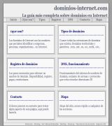 www.dominios-internet.com - Completa guia dedicada a los dominios de internet que explica que son los nombres de dominio tipos funcionamiento del dns como registrar un dominio