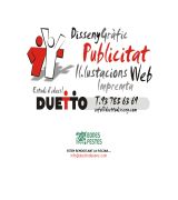www.duettodisseny.com - Estudio de diseño gráfico y multimedia solucionamos problemas de comunicación publicitaria