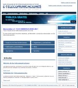 www.e-telecomunicaciones.net - Este portal podrá encontrar enlaces de empresas profesionales y productos relacionados con las telecomunicaciones