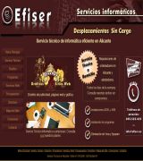 www.efiser.es - Servicios informáticos reparaciones de ordenadores diseño gráfico y de sitios web alta en buscadores emails hosting y dominios programas a medida p
