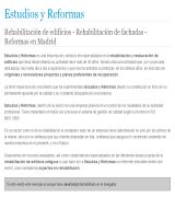 www.estudiosyreformas.com - La integral rehabilitación de edificios requiere del conocimiento y aprovechamiento de un sinfín de materias materiales y técnicas si se quiere que