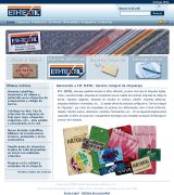 www.eti-textil.com - Fabricante de etiquetas tejidas cintas y escudos textiles etiquetas impresas de composición código de barras y símbolos de lavado etiquetas colgant