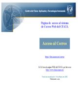 www.fata.unam.mx - Centro de investigación que tiene como principales objetivos la investigación y la formación de recursos humanos en física aplicada así como la v