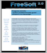 www.freesoft.110mb.com - Portal de descargas de programas freeware gratis separados en categorías messenger compresores imagen audio video p2p