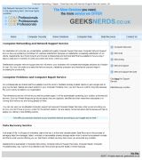 www.geeksnerds.co.uk - Data recovery services computer repair security and it support for business and home computer in london networking computer security data recovery com