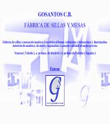 www.gosantos.com - Nos dedicamos a la fabricacíon de sillas mesas taburetes sillones balancines asientos de anea madera o tapizados barnizados la mejor calidad al mejor