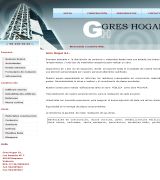 www.greshogar.com - Empresa dedicada a distribución de cerámica y materiales de construcción ofreciendo amplia gama en pavimento revestimiento gres y azulejos también