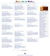 www.guiadelared.com - Diretorio web multitemático con cientos de enlaces perfectamente organizados por categorías