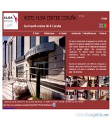www.hotelhusacenter.com - Situado en el work center de a coruña dispone de 84 habitaciones totalmente equipadas restaurante armeria cocina tradicional gallega con pinceladas d