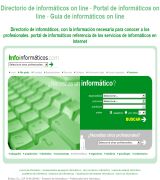 www.infoinformaticos.com - Primer portal de informática e informáticos en internet lugar donde podrás encontrar el servicio de informática que necesitas y los informáticos 