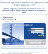www.infoingenieros.com - Primer portal de ingenierias e ingenieros en internet lugar donde podrás encontrar el servicio de ingenieria que necesitas y los ingenieros que lo pr