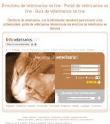 www.infoveterinarios.com - Primer portal de veterinarios en internet lugar donde podrás encontrar al veterinario que necesitas
