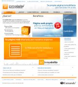 www.inmoexito.com - Software online para inmobiliarias que le permite vender sus inmuebles por internet a través de su propio portal web