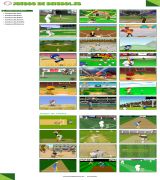 www.juegosdebeisbol.es - Contiene juegos online en formato flash basados en jugar a los deportes del beisbol americano y el cricket inglés
