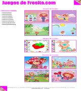 www.juegosdefresita.com - Portal infantil para chicas basado en puzzles dibujos para colorear y minijuegos de fresita