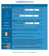 www.largadistancia.com - Sistema de servicios de llamadas internacionales. información de sus tarifas, preguntas frecuentes y contacto.