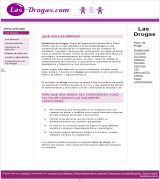 www.las-drogas.com - Sitio con información sobre drogas tipos efectos y las consecuencias para la salud que ocasiona su consumo