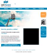 www.leonequipos.com - Alquiler venta y transporte de maquinariamateriales de construcción