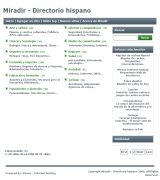 www.miradir.com - Directorio hispano ordenado por categorías y por page rank