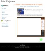 www.mispajaros.com - Página de información y orientación acerca del comportamiento de los pájaros cuidados cría veterinarios tiendas específicas anuncios de comprave