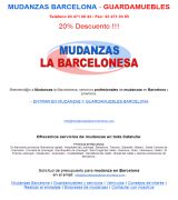 www.mudanzaslabarcelonesa.com - La barcelonesa mudanzas barcelona y provincia cambío de empresas a nivel nacional servicio de guardamuebles profesionalidad y precios ajustados
