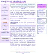www.mujeresholisticas.com - Magazine online dedicado a la salud de la mujer del siglo xxi artículos monográficos libros y productos sobre salud holística medicina alternativa 
